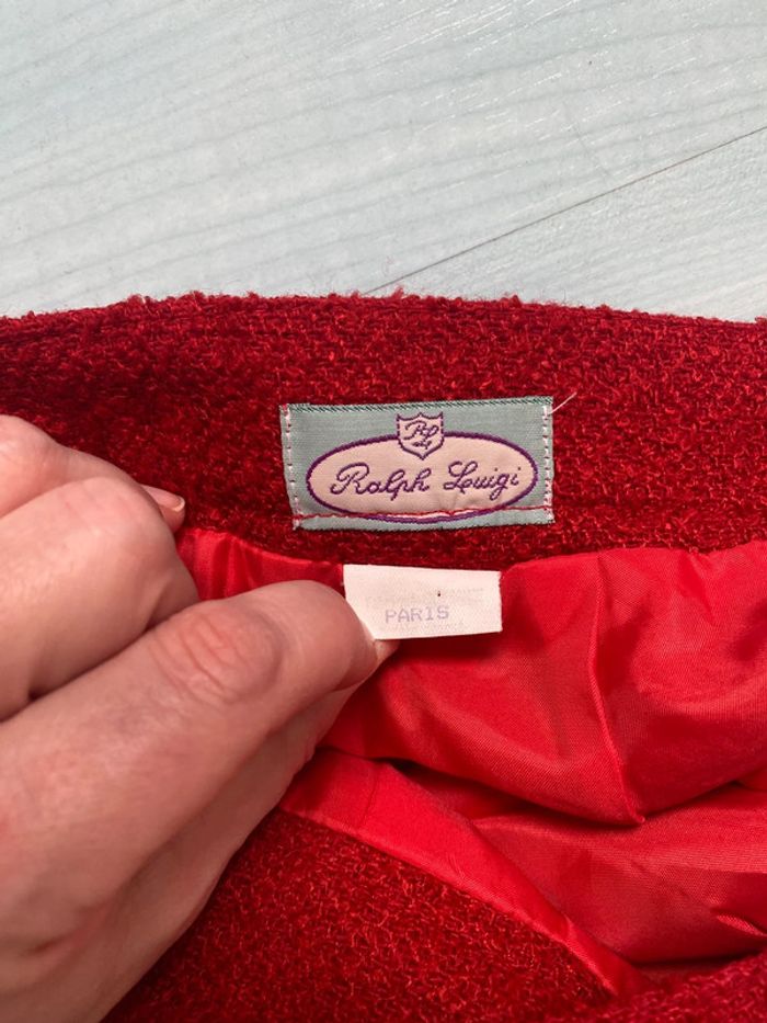 Tailleur Jupe rouge Ralph luigi taille 40 - photo numéro 8