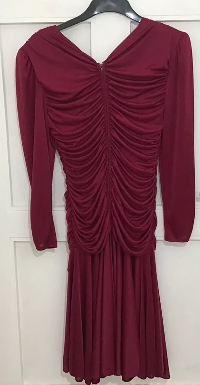 robe coktail drapée - photo numéro 4