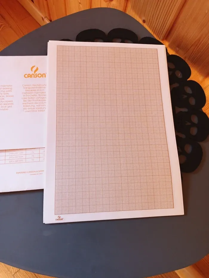Lot de 16 Feuilles de papier millimétré Canson - photo numéro 2
