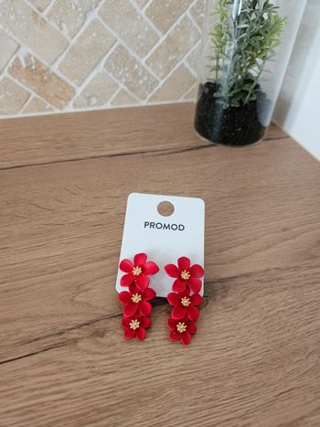 🔅 boucles d'oreilles fleur promod