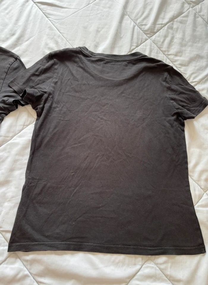 Lot 2 t-shirts Adidas femme S / 36 – noir logo blanc – coton - photo numéro 18