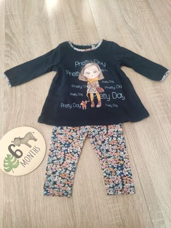 Ensemble haut et legging 6 mois