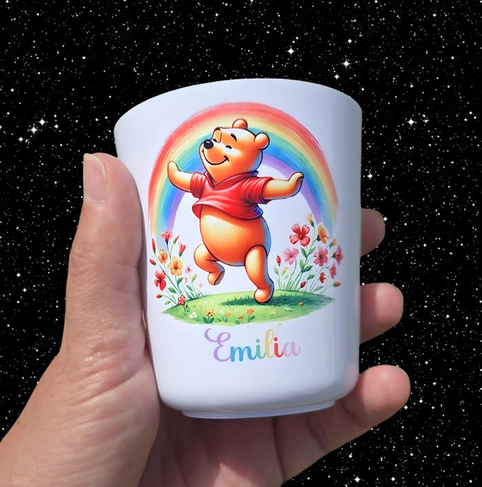verre gobelet personnalisé winnie neuf