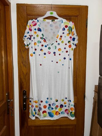 Robe t-shirt à col V