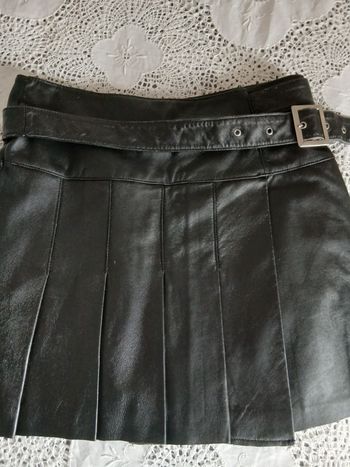 Jupe cuir agneau