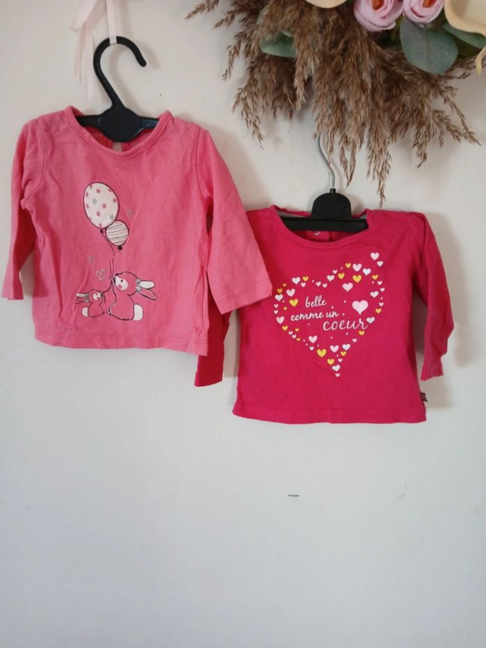 2 t-shirts manches longues