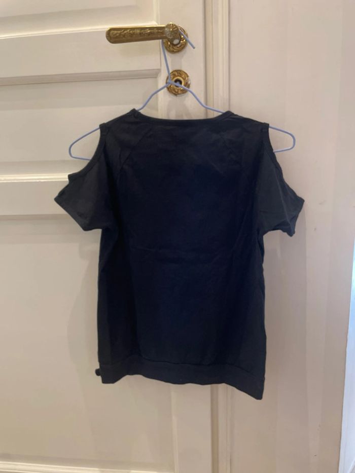 Tee shirt été fille épaulé dénudées 12 ans boboli - photo numéro 3