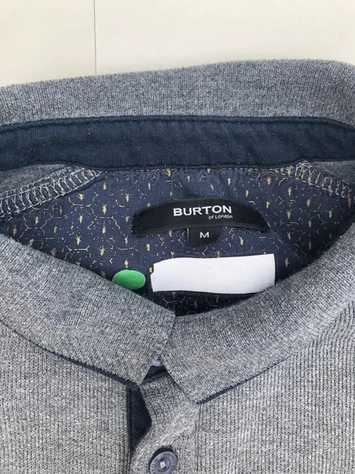 Polo Burton of London grey Mens Size Medium - photo numéro 4