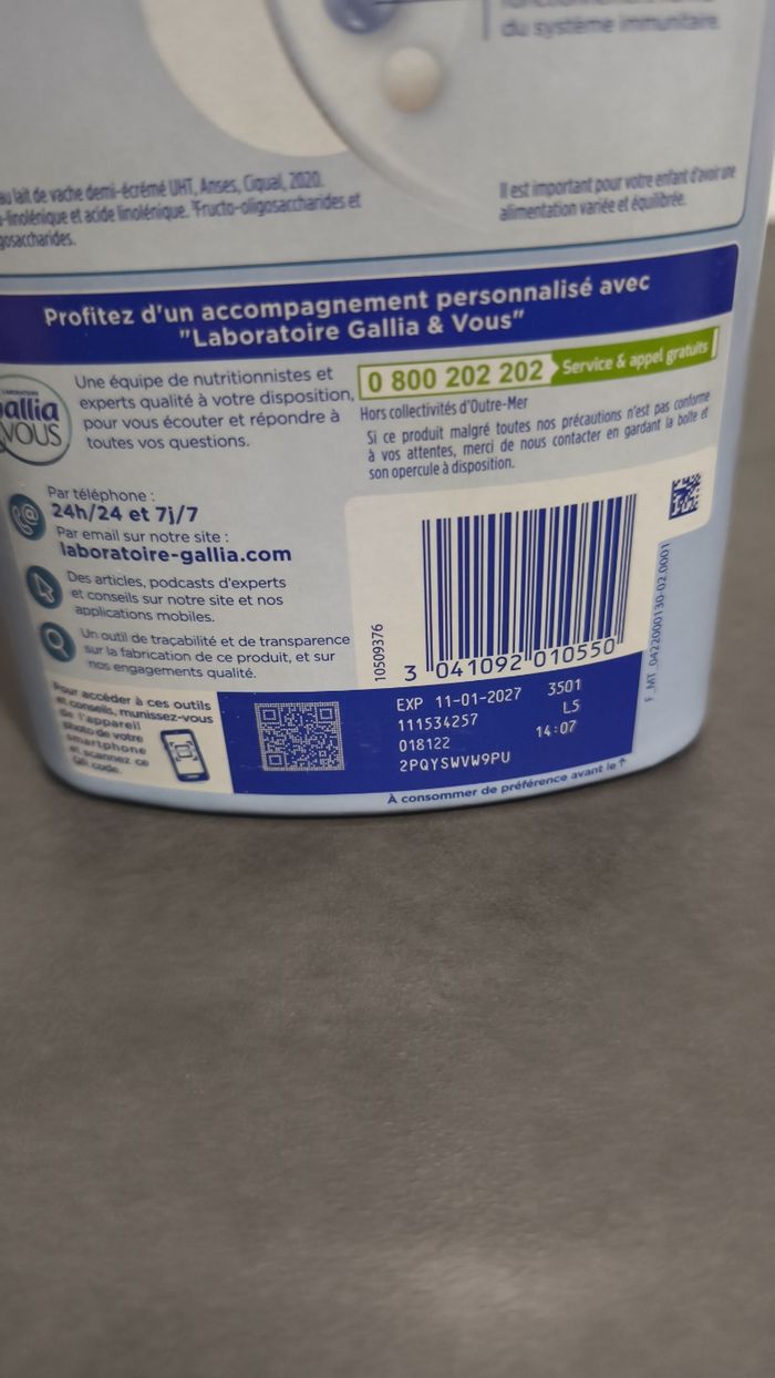 Lait Gallia âge 4 junior - photo numéro 2