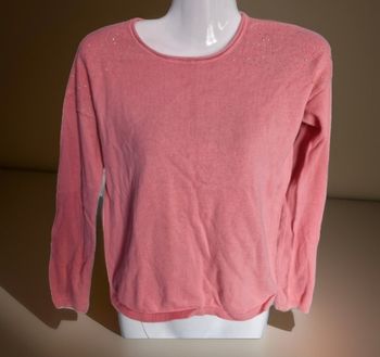 Superbe pull jersey déco brillants