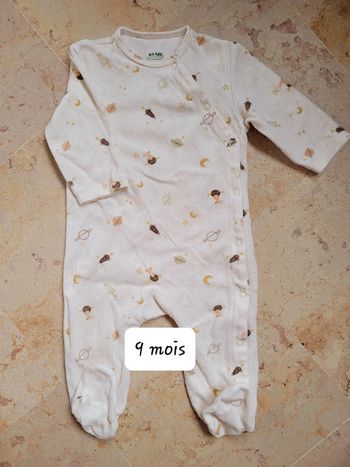 Pyjama velours (9 mois)