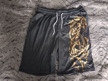 Short Loup Fenrir Viking Gris/Doré - Taille XL