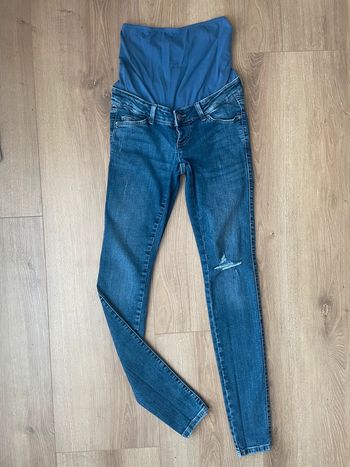 Jeans slim grossesse bleu