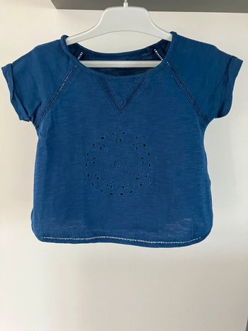 T shirt bleu Vert baudet 4 ans