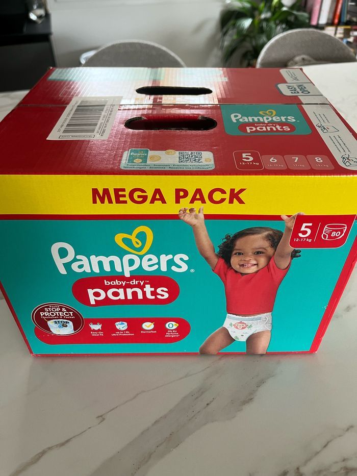 Pampers pants T5 - carton 80 couches