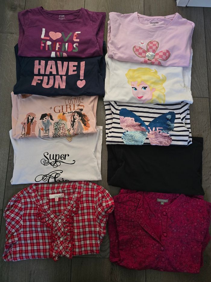 Lot de 10 tee-shirts fille 8 ans