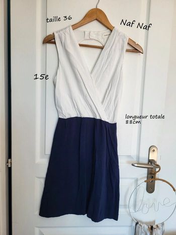 Robe 👗 Naf Naf taille 36 mesure sur photo