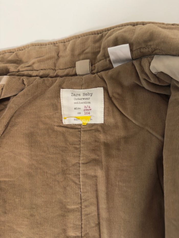 Zara Baby – Manteau Beige – 3/4 ans (104 cm) – Doublé chaud - photo numéro 9