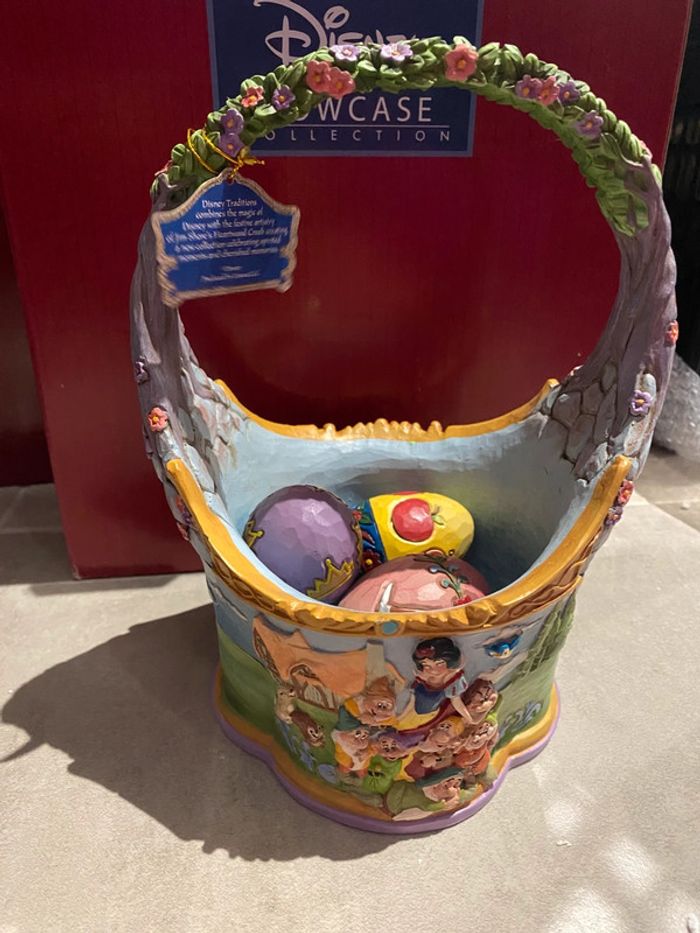 Panier de Pâques oeuf disney traditions figurine blanche neige - photo numéro 6