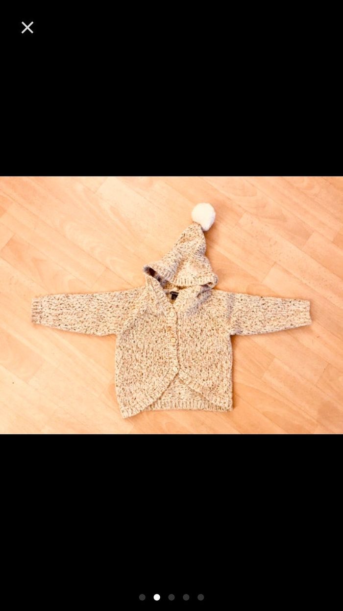 Lot 2 gilets fille taille 18 mois - photo numéro 4