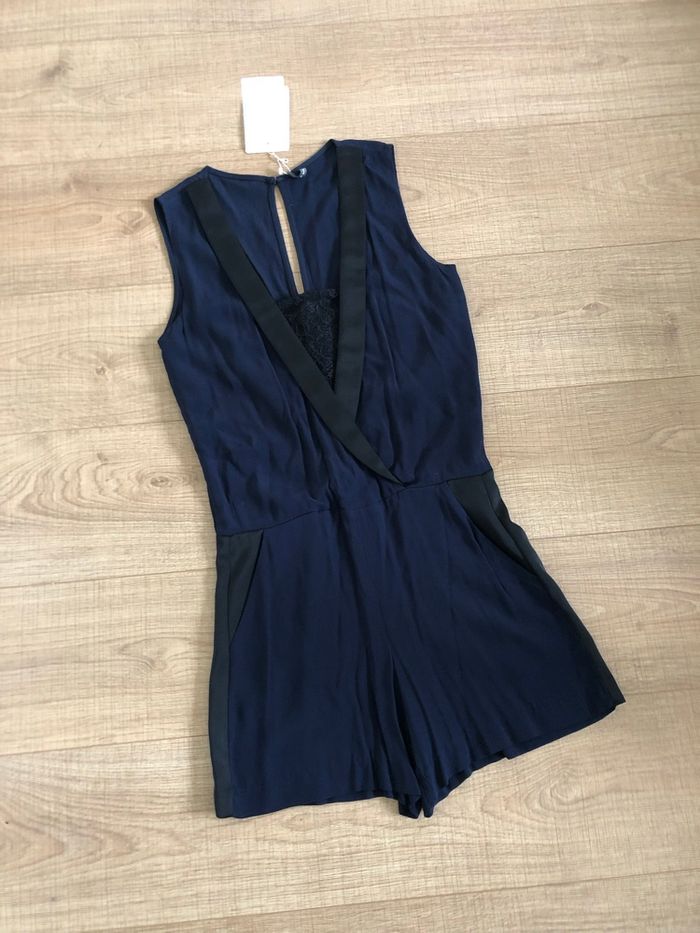 Combishort bleu marine et noir neuf Naf Naf taille 36 (valeur 70€) - photo numéro 7