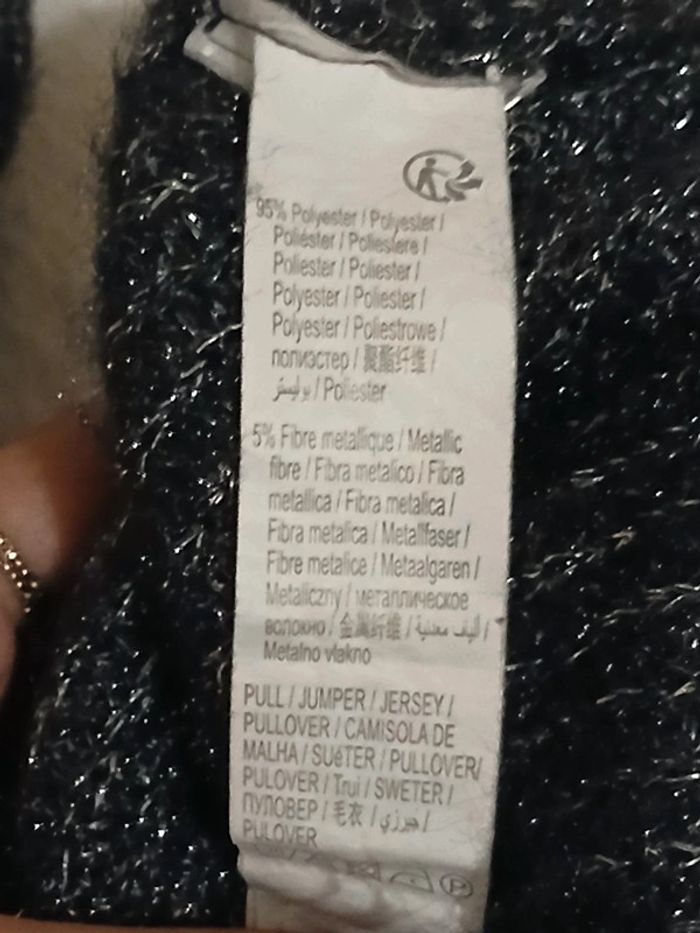 Pull gris pailleté Femme Taille 36 kiabi - photo numéro 7