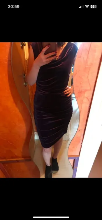 #Robe soirée velours