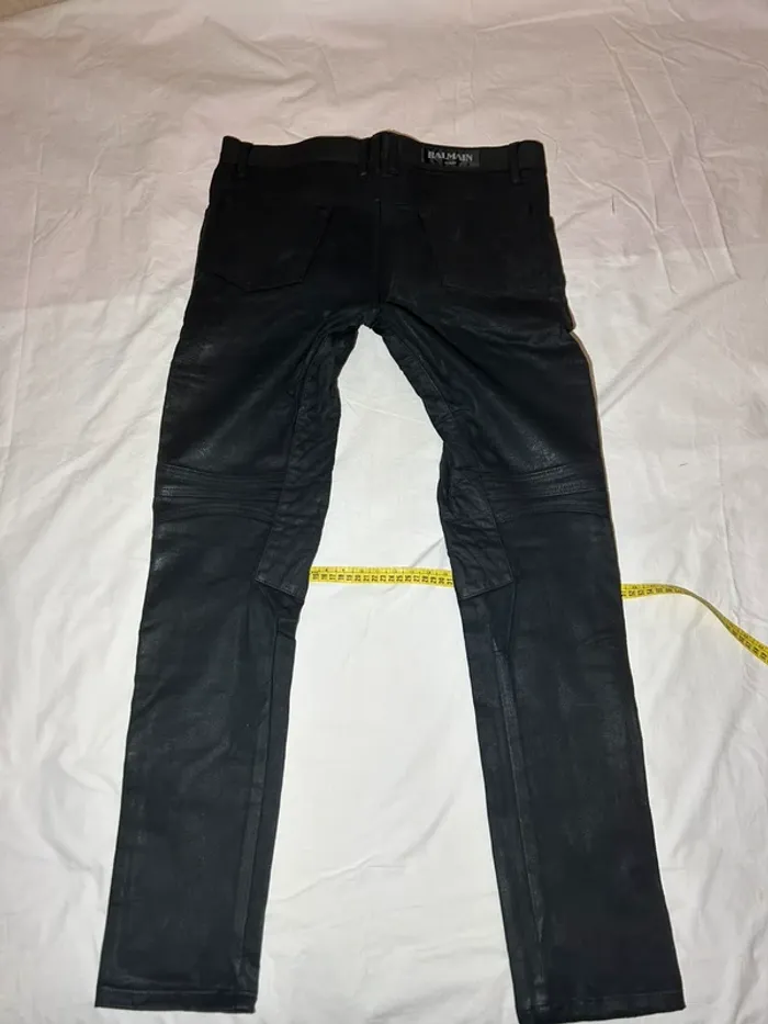 Jean Balmain noir biker slim - photo numéro 14
