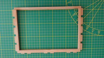 Cadre ouvert marron foncé 3005702 pièce détachée Playmobil #D16