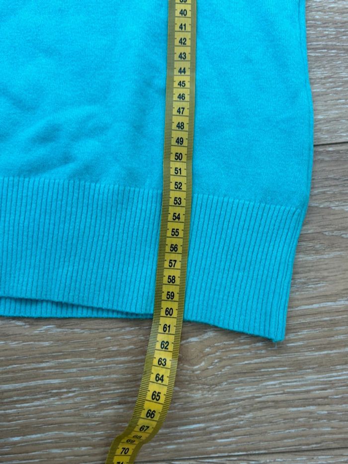 Pull turquoise léger taille unique femme comme neuf - photo numéro 7