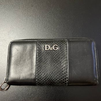 Porte-monnaie dolce, Gabbana en cuir, véritable prix, réel acheté 450 €