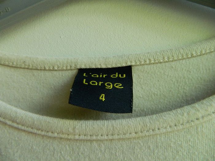 T shirt marin manches longues T 4 ans "L'air du large" - photo numéro 2