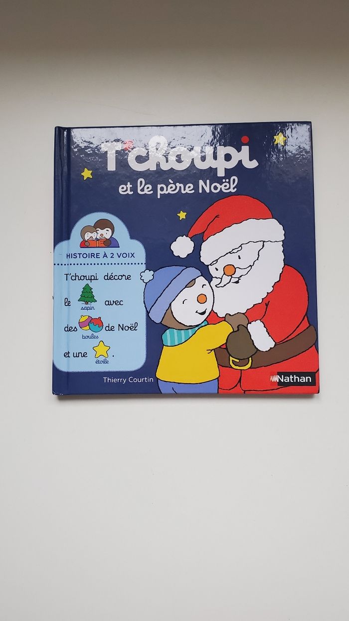 Livre t'choupi et le père Noël