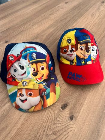 2 casquettes pat patrouille