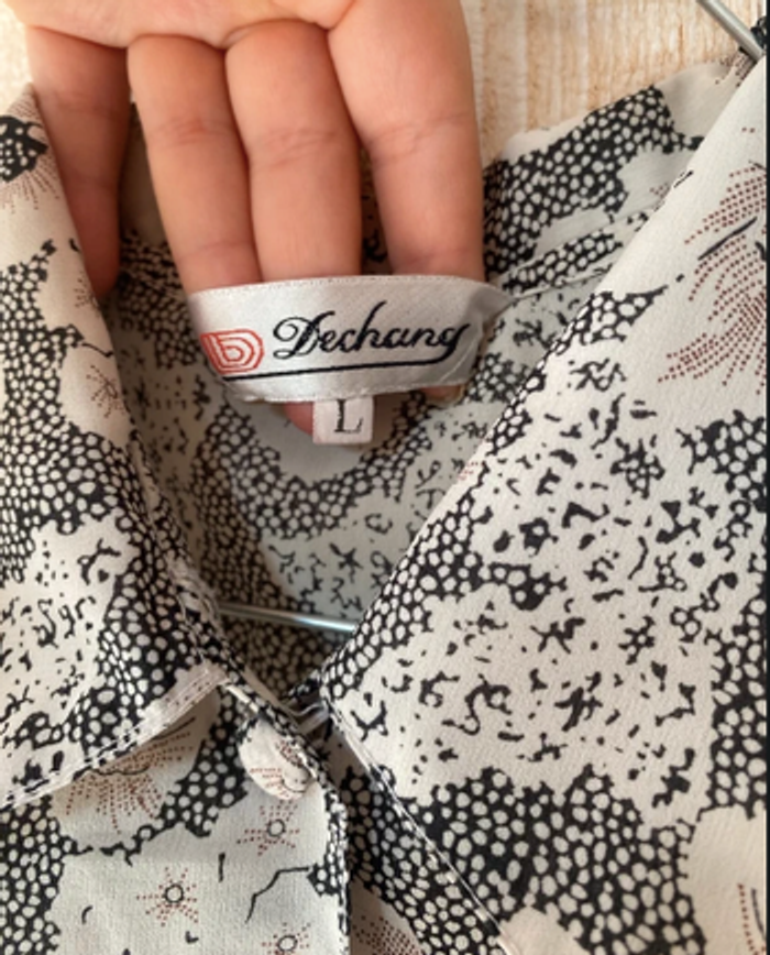 Chemise Dechang vintage à motifs floraux - photo numéro 3