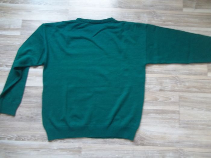 Pull col rond vert sapin 96/100 - photo numéro 4