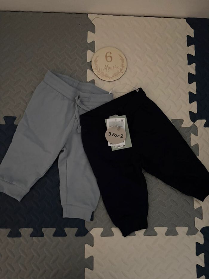 Lot / ensemble de 2 pantalons joggers bleu - photo numéro 6