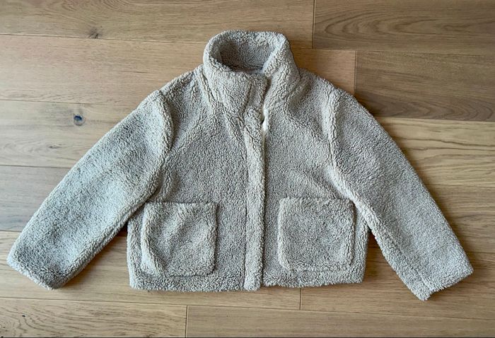 Manteau femme Promod taille 42 – Doudou teddy beige ultra doux et chaud 🤍 - photo numéro 3