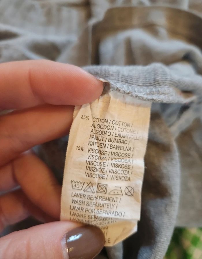 Haut gris col large – Manches 3/4 à boutons – Taille 38 – Kiabi – Très bon état - photo numéro 5