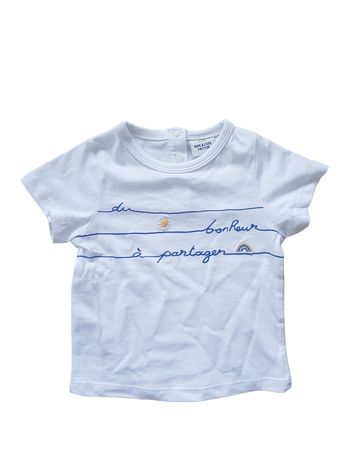 Tape À L'Œil - Tee-shirt manches courtes - "Du bonheur à partager" (9 mois)