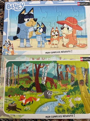 Lot de 2 puzzles 3+ Nathan