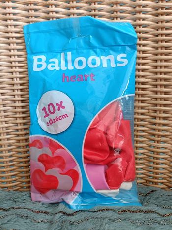 Lot de ballons coeur