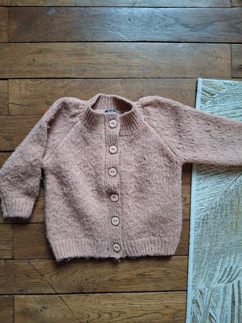 Gros gilet chaud beige 18 mois fille kiabi