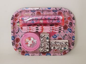 Kit plateau de roulage Bros rose 