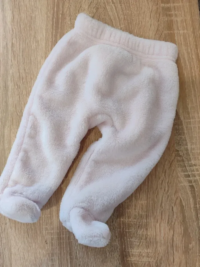 Bas pyjama velours - 6 Mois - Fille