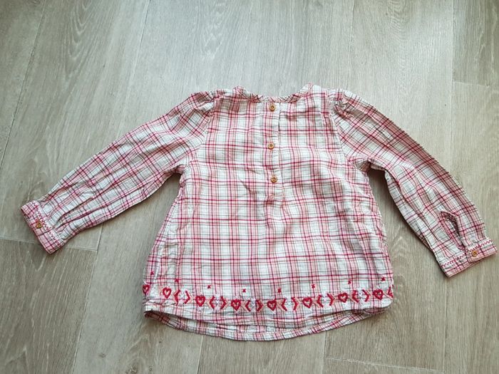 Tunique à carreaux, doublée taille 24 mois - photo numéro 7