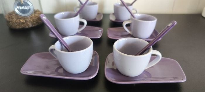 Lot 18 pièces de tasses service à café thé