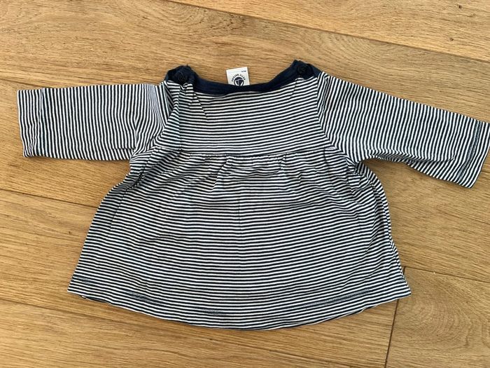 Tee shirt manche longue 6 mois fille petit bateau très bon état - photo numéro 4