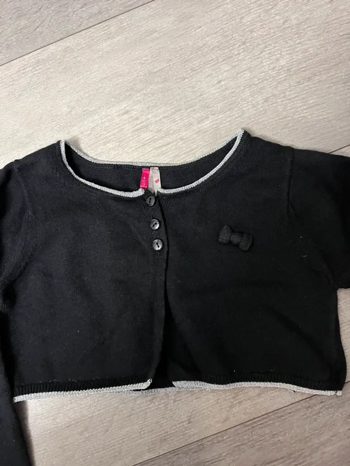 Ensemble 3 pièces noir et jean 6 ans fille - photo numéro 6