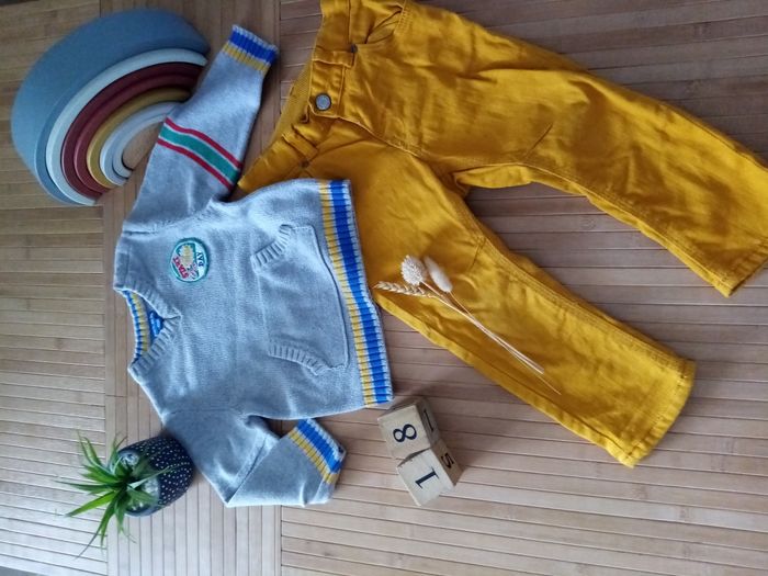 Ensemble grain de blé et h&m 12-18mois